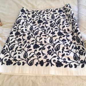 Cotton knee length skirt
